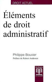 Eléments de droit administratif