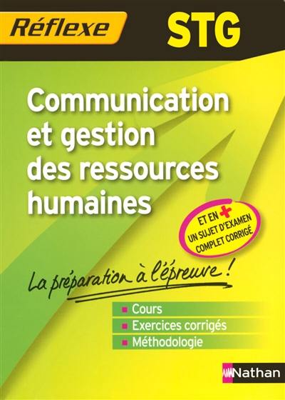 Communication et gestion des ressources humaines STG