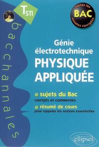 Physique appliquée, terminale STI génie électrotechnique