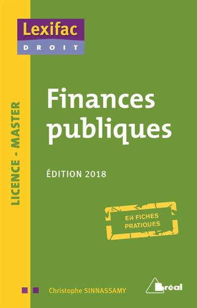 Finances publiques : licence, master : en fiches pratiques