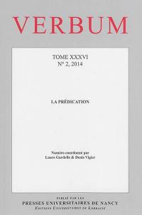 Verbum, n° 2 (2014). La prédication