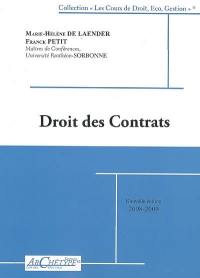 Droit des contrats : cours et exercices corrigés 2008-2009