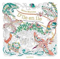 D'île en île : carnet de coloriage & tour du monde