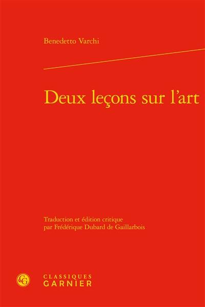 Deux leçons sur l'art