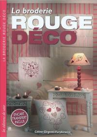 La broderie rouge déco