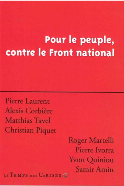 Pour le peuple, contre le Front national