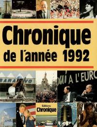 Chronique de l'année 1992