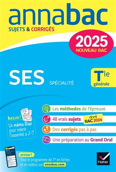 SES spécialité, terminale générale : nouveau bac 2025