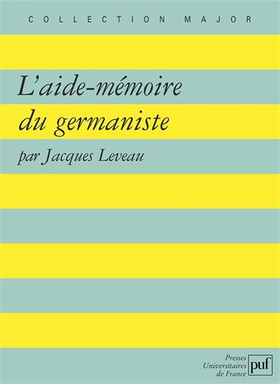 L'aide-mémoire du germaniste