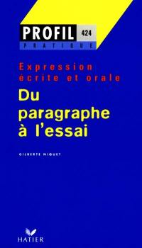 Du paragraphe à l'essai