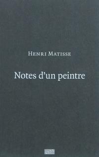 Notes d'un peintre