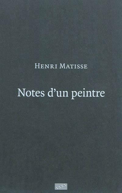 Notes d'un peintre