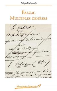 Balzac : multiples genèses