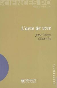 L'acte de vote