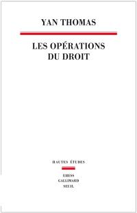 Les opérations du droit