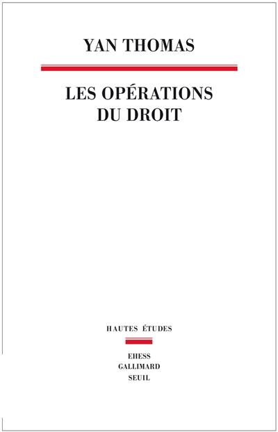 Les opérations du droit