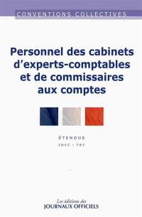 Personnel des cabinets d'experts-comptables et de commissaires aux comptes : convention collective nationale du 9 décembre 1974 (étendue par arrêté du 30 mai 1975) : IDCC 787