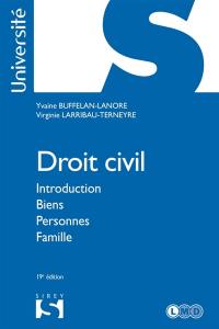 Droit civil : introduction, biens, personnes, famille