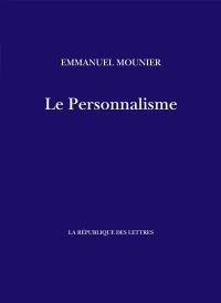 Le personnalisme