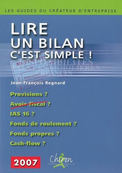 Lire un bilan, c'est simple !