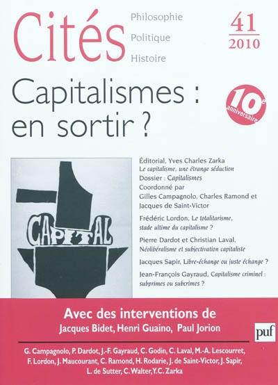 Cités, n° 41. Capitalismes, en sortir ?