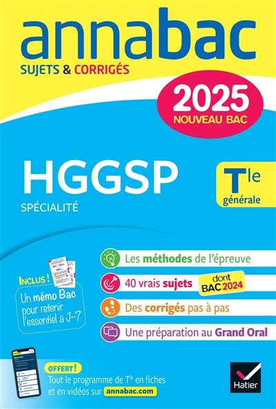 HGGSP spécialité, terminale générale : nouveau bac 2025