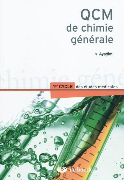 QCM de chimie générale