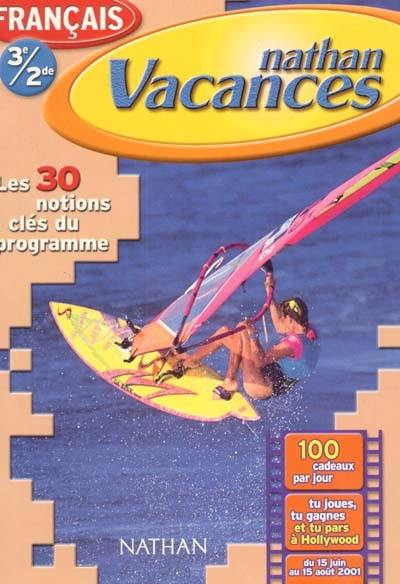 Nathan vacances, français de la 3e à la 2de