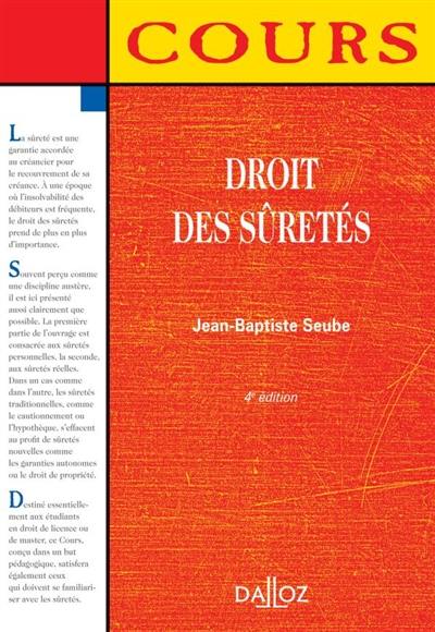 Droit des sûretés