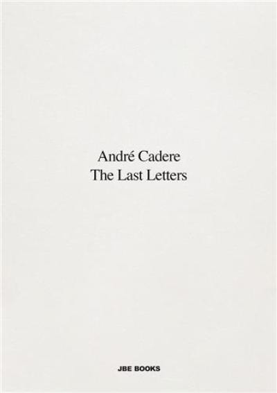 The last letters (letters about a work)