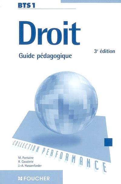 Droit BTS 1 : guide pédagogique