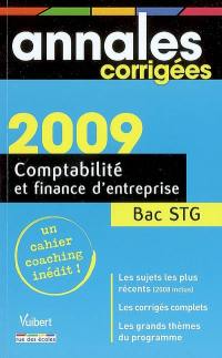 Comptabilité et finance d'entreprise : bac STG