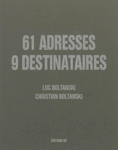 61 adresses, 9 destinataires