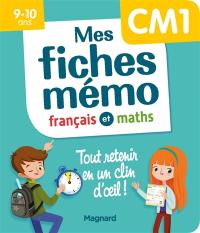 Mes fiches mémo : français et maths, CM1, 9-10 ans