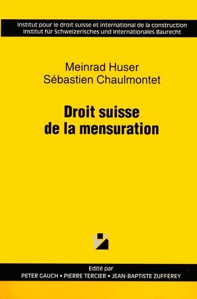 Droit suisse de la mensuration