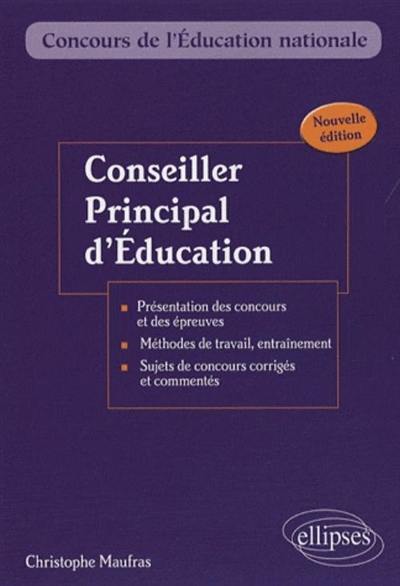 Conseiller principal d'éducation : externe, interne, troisième concours