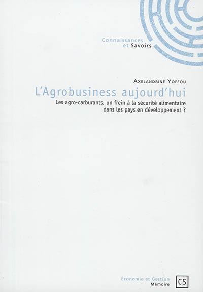 L'agrobusiness aujourd'hui : les agro-carburants, un frein à la sécurité alimentaire dans les pays en développement ?