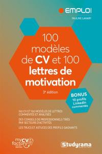 100 modèles de CV et 100 lettres de motivation