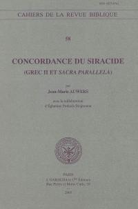 Concordance du Siracide : Grec II et Sacra parallela