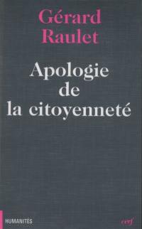 Apologie de la citoyenneté