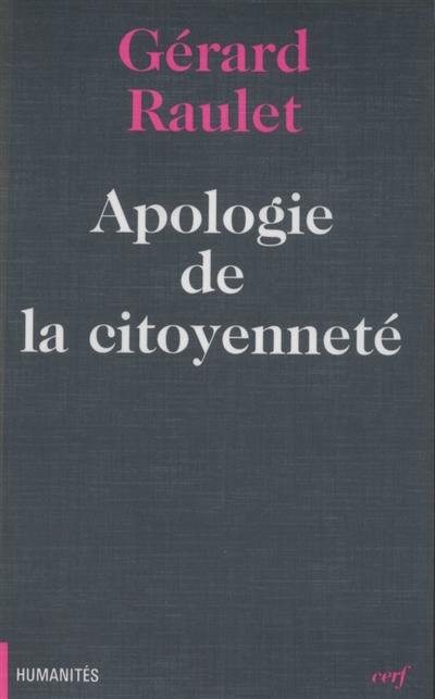 Apologie de la citoyenneté