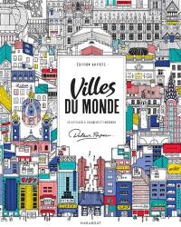 Villes du monde : 20 affiches à colorier et encadrer