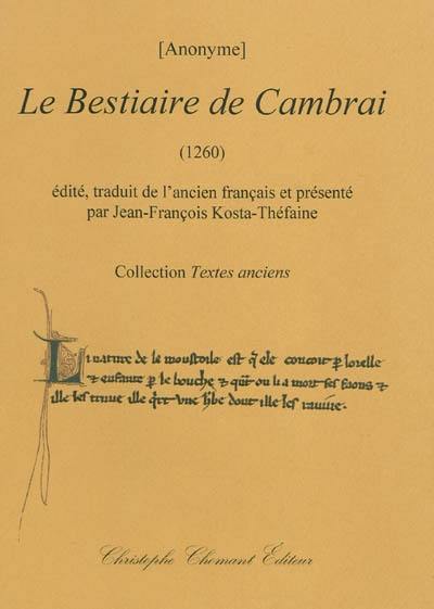 Le bestiaire de Cambrai : 1260