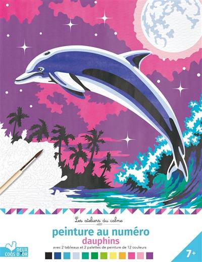 Dauphins : peinture au numéro