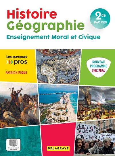 Histoire géographie, enseignement moral et civique 2de bac pro : nouveau programme EMC 2024