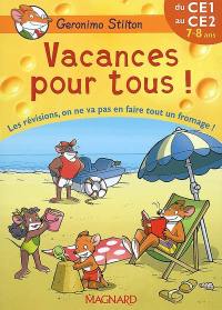 Vacances pour tous !, du CE1 au CE2, 7-8 ans : les révisions, on ne va pas en faire tout un fromage !