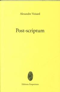 Post-scriptum