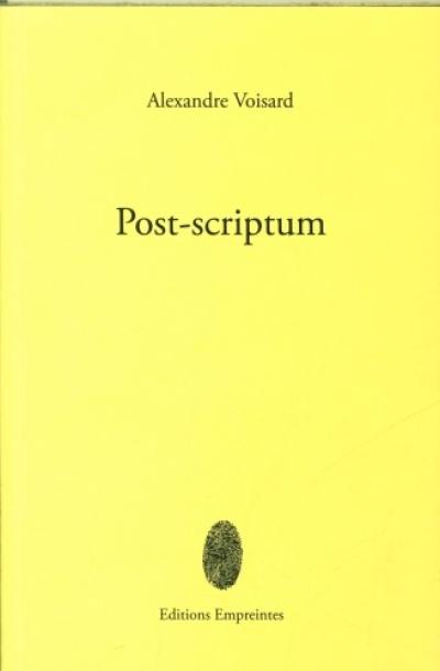 Post-scriptum