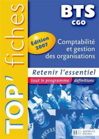 Comptabilité et gestion des organisations BTS CGO