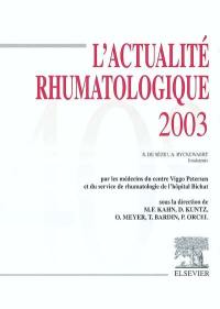 L'actualité rhumatologique 2003